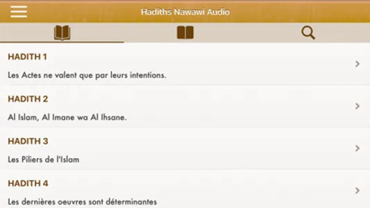 Hadiths Nawawi Français, Arabe screenshot 7