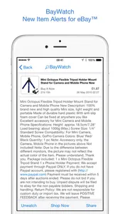 BayWatch - Alerts for eBay screenshot 2