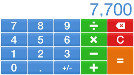 Big Digits HD Calculator with Large Buttons screenshot 1