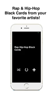 Rap Hip-Hop Black Cards screenshot 0