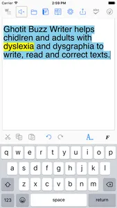 Ghotit Buzz Writer screenshot 4