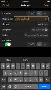 Wake-ups for Philips Hue screenshot 2