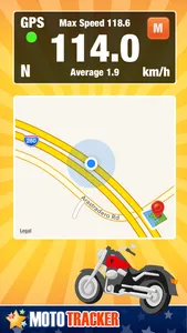 Motorcycle Ride Tracker -  GPS Moto Navigation for Bikers, Motoriders, Scooters screenshot 0