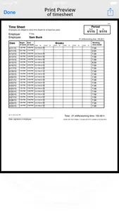 Times & Wages, Projects Timer screenshot 2