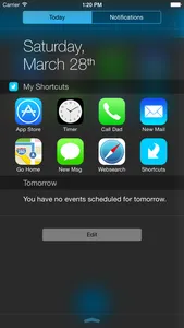 Shortcuts - For your Notification Center screenshot 0