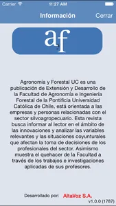 Agronomía y Forestal UC screenshot 0