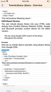 Tutorial for jQuery screenshot 1
