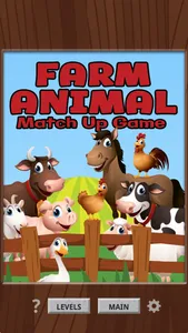 Farm Animal Match Up Game screenshot 1