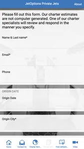 JetOptions Private Jets screenshot 3
