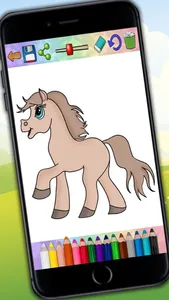 Horses Coloring Book Game screenshot 2