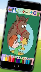 Horses Coloring Book Game screenshot 4