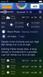 CW33 Dallas Texas Weather screenshot 2