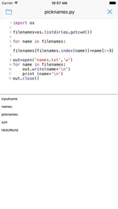 Python2IDE screenshot 1