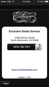 Exclusive Sedan Service screenshot 2