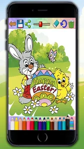 Paint the Easter egg – decorate and color bunnies screenshot 0