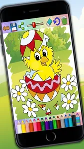 Paint the Easter egg – decorate and color bunnies screenshot 1