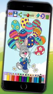 Paint the Easter egg – decorate and color bunnies screenshot 2