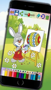 Paint the Easter egg – decorate and color bunnies screenshot 3