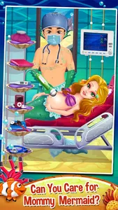 Mommy's Mermaid Newborn Baby Spa Doctor - my new salon care & make-up games! screenshot 0