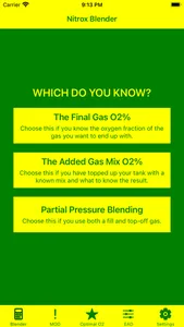 Nitrox Blender & Calculator screenshot 1
