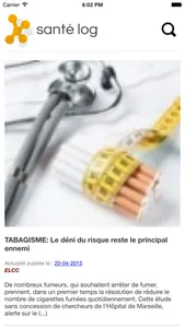 Santé log screenshot 0
