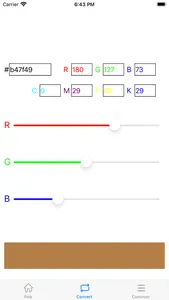 Color Tools - RGB, CMYK, HSV screenshot 1