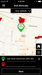 AAA Minicabs - New Regency screenshot 1