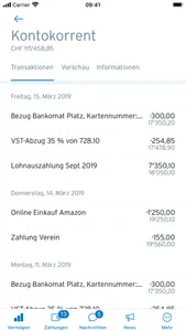 Sparkasse Schwyz screenshot 2