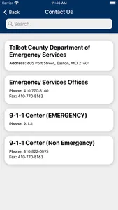 Talbot County MD DES screenshot 2