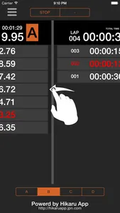 MultiLapTimer screenshot 2