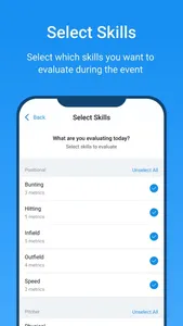 SkillShark Athlete Evaluations screenshot 1