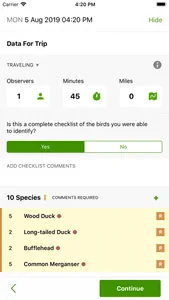 eBird screenshot 3