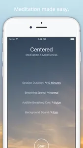 Centered - Meditation & Mindfulness screenshot 0