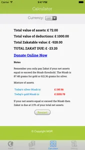 MGR Zakat Calculator screenshot 4