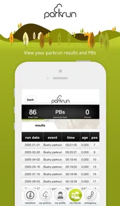 parkrun screenshot 2