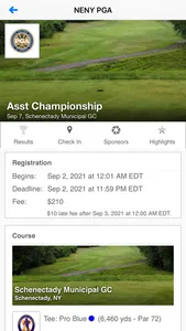 Northeastern NY PGA screenshot 1