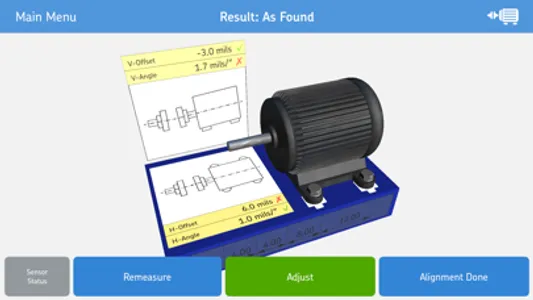 SKF Shaft alignment screenshot 1