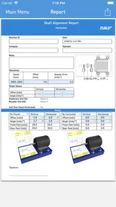 SKF Shaft alignment screenshot 3