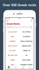 Greek and Latin Roots screenshot 0