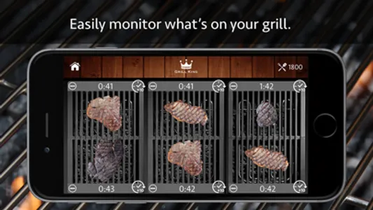 Grill King - Multi-Grill Timer for Steak & BBQ screenshot 1