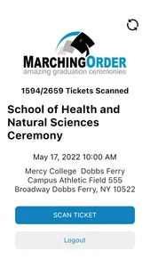 MarchingOrder Ticket Scan screenshot 2