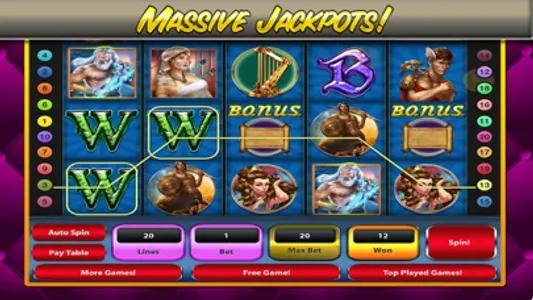 A Greek Gods Slot Machines - Zeus Mount Olympus Odyssey Casino Slots screenshot 1