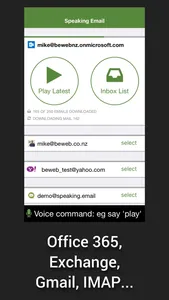 Speaking Email - voice reader screenshot 0