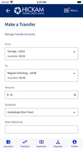 Hickam Federal Credit Union screenshot 4