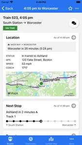 MBTA Rail screenshot 2