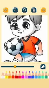 Magic paint soccer pages screenshot 1