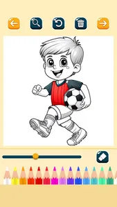Magic paint soccer pages screenshot 3