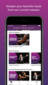 Handel and Haydn Society screenshot 2