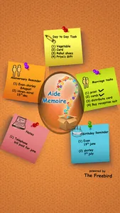 AIDE  MEMOIRE -  An All in One Genius Organizer screenshot 0