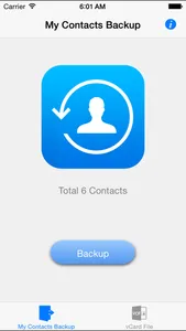 My Contacts Backup Pro (Easy contacts backup) screenshot 1